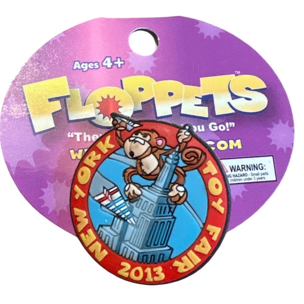 FlopPets New York Toy Fair 2013 Monkey Charm Accessory For Shoes Backpacks